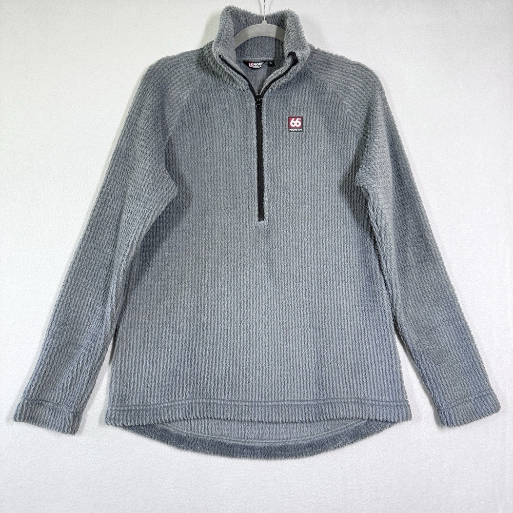 66 North Iceland Pullover‎ Sweater Womens XL Hrannar Alpha Zipneck Fleece Jacket